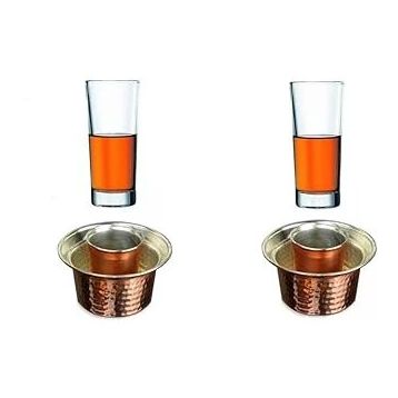 Paşabahçe Ehlikeyf Bakır 2 Kişilik Özel Set Bardak