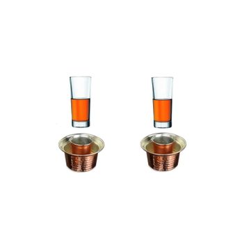 Paşabahçe Ehlikeyf Bakır 2 Kişilik Özel Set Bardak