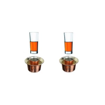Paşabahçe Ehlikeyf Bakır 2 Kişilik Özel Set Bardak