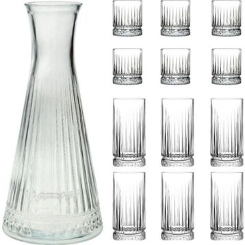 Paşabahçe Elysia 13 Parça Karafli Su Kokteyl Meşrubat Bardağı Seti
