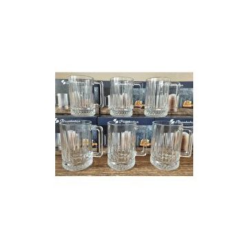 Paşabahçe Elysia 6 Lı Latte Cam Kulplu Kupa Bardak - Kupa Bardağı