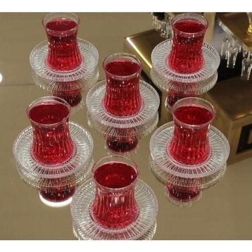 Paşabahçe Elysia Şeffaf 12 Parça Çay Bardak Seti