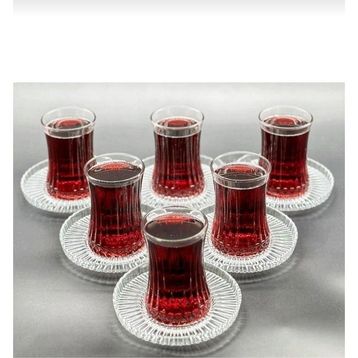 Paşabahçe Elysia Şeffaf 12 Parça Çay Bardak Seti
