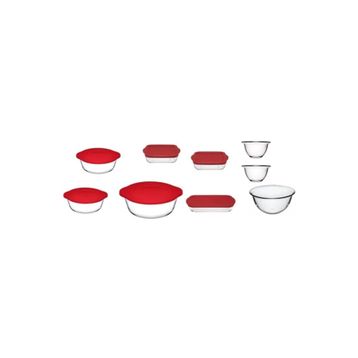 Paşabahçe Fırın ve Saklama Kapları 9 Parça Borcam Set