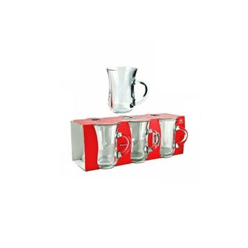 Paşabahçe Glass4you Lina 6'lı Kulplu Çay Bardağı
