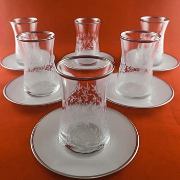 Paşabahçe Heybeli 6'lı Çay Takımı