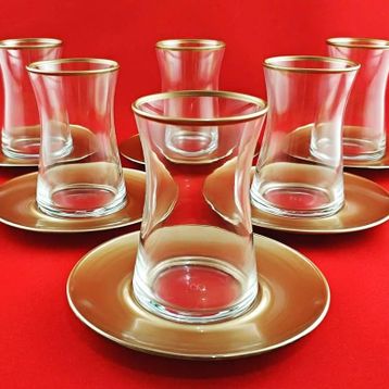 Paşabahçe Heybeli 6'lı Çay Takımı