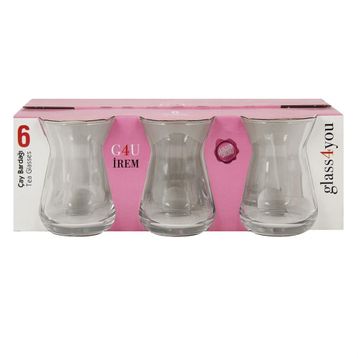 Paşabahçe İrem 6'lı Çay Bardağı Set