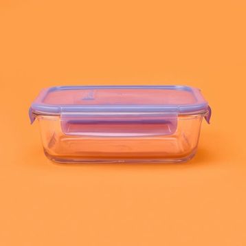 Paşabahçe Lockie Lock 1030 ml Şeffaf Mavi Saklama Kabı