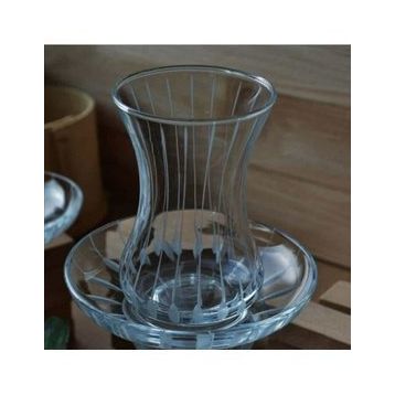 Paşabahçe Meltem İnce Belli Kristal 12 Parça Çay Takımı