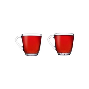 Paşabahçe Mercan 2'li Kulplu Çay Bardağı