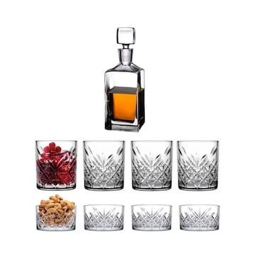 Paşabahçe Nude Square Timeless Viski Karaf Bardak Takımı
