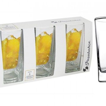 Paşabahçe P41300 6'Lı Carre Meşrubat Bardağı