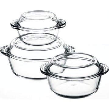 Paşabahçe Rotaflex Kapaklı Borcam Set