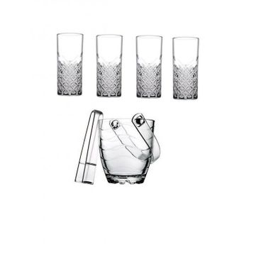 Paşabahçe Timeless Buz Kovalı 6 Parça Rakı Bardağı Set