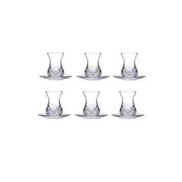 Paşabahçe Timeless Kesme Kristal 12 Parça Çay Bardağı Takımı