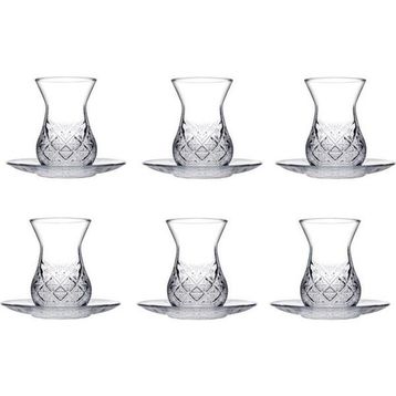 Paşabahçe Timeless Kesme Kristal 12 Parça Çay Bardağı Takımı