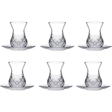 Paşabahçe Timeless Kesme Kristal 12 Parça Çay Bardağı Takımı