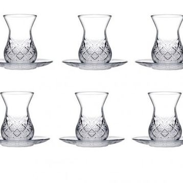 Paşabahçe Timeless Kesme Kristal 12 Parça Çay Bardağı Takımı