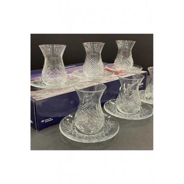 Paşabahçe Timeless Kesme Kristal 12 Parça Çay Bardağı Takımı