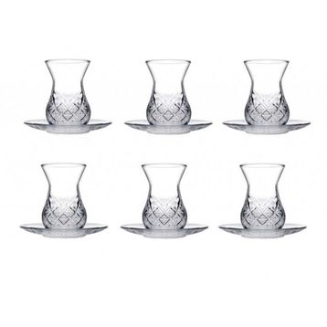 Paşabahçe Timeless Kesme Kristal 12 Parça Çay Bardağı Takımı