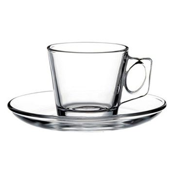 Paşabahçe Vela 6 Adet Tabaklı Çay Fincanı