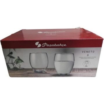 Paşabahçe Veneto 390 cc 6'lı Soğuk Kesme Bardak