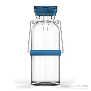 Paşabahçe Zest Glass 1,25 Lt Mavi Süt Şişesi