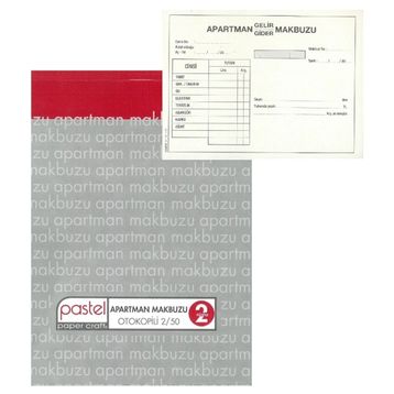 Pastel A5 Otokopili 2/50 Apartman Makbuzu