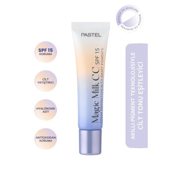 Pastel No:51 Medium Deep Magic Milk Cilt Tonu Eşitleyici SPF15 CC Krem