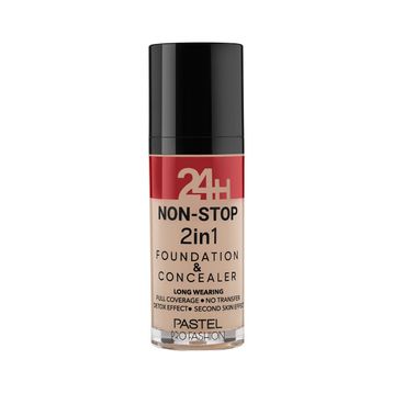 Pastel No:605 24 H Non Stop 2 In 1 Likit Fondöten