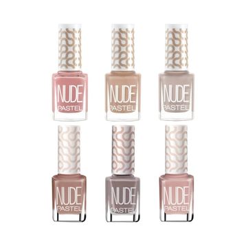 Pastel Nude 6'lı Oje Seti