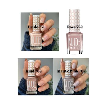 Pastel Nude 751+752+762+767 4'lü Oje
