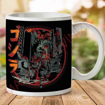 Path of Destruction Godzilla Baskılı Kupa