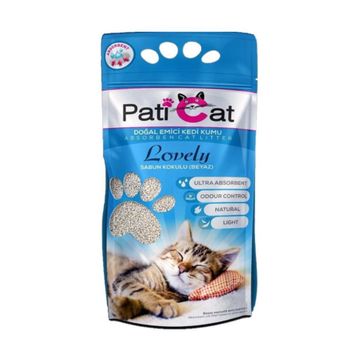 Pati Cat Lovely Beyaz Sabun Kokulu İnce Taneli 10 lt Kedi Kumu