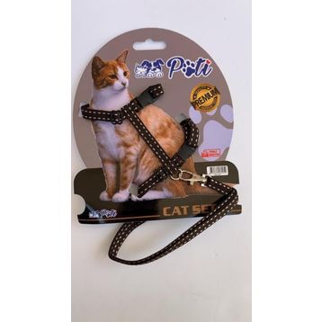 Pati Kahverengi Noktalı Ayarlanabilir Yavru Köpek ve Kedi Boyun Tasması