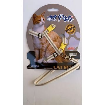 Pati Krem Açık Kahve Ayarlanabilir Yavru Köpek ve Kedi Boyun Tasması