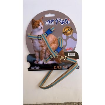 Pati Krem Turkuaz Ayarlanabilir Yavru Köpek ve Kedi Boyun Tasması
