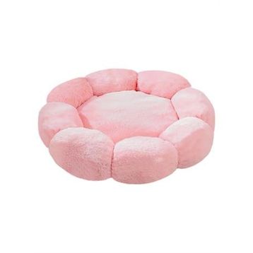 Patiderm Bubble Pembe Peluş Kedi Köpek Yatak