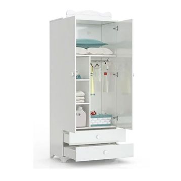 Patiko Patikobabysun 2 Kapılı Beyaz Dolap