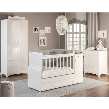 Patiko SAHRA-970 2 Kapılı Beyaz Bebek Odası Takımı