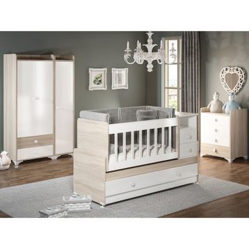 Patiko SW 704A Büyüyebilen Sonomo Kahverengi Bebek Odası Takımı