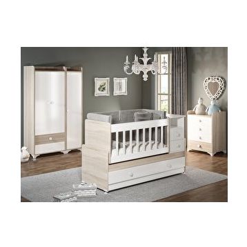 Patiko SW 704A Büyüyebilen Sonomo Kahverengi Bebek Odası Takımı