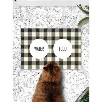 PatiPeti Ekose Kedi Köpek Mama Eğitim Paspası ve Beslenme Altlığı