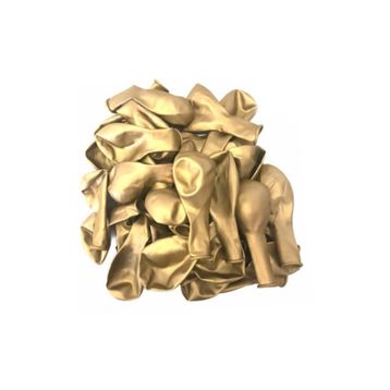 Patladı Gitti 12 inç Krom Gold 10 Adet Balon