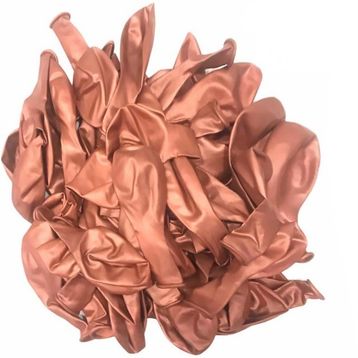Patladı Gitti 12 inç Krom Rose Gold 10 Adet Balon