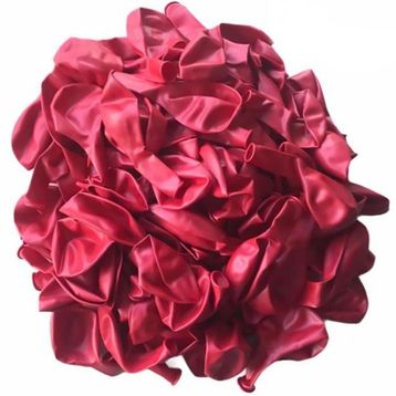 Patladı Gitti 12 inç Metalik Kırmızı 10 Adet Balon