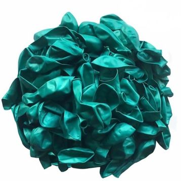 Patladı Gitti 12 inç Metalik Koyu Yeşil 10 Adet Balon