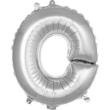 Patladı Gitti 16 inç 36 cm O Harf Gümüş Folyo Balon