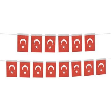 Patladı Gitti 19-11 cm 40'lı Ay Yıldız Büyük Boy İpli Bayrak